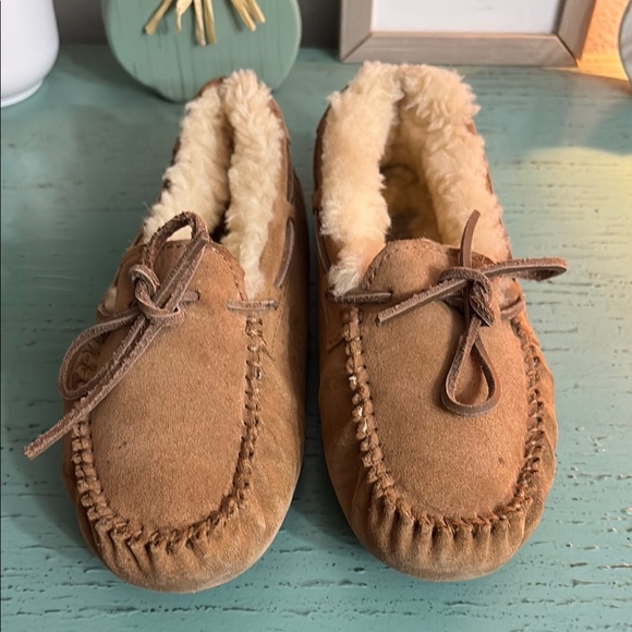 Other - UGG Cozy Tan Moccasin Slippers